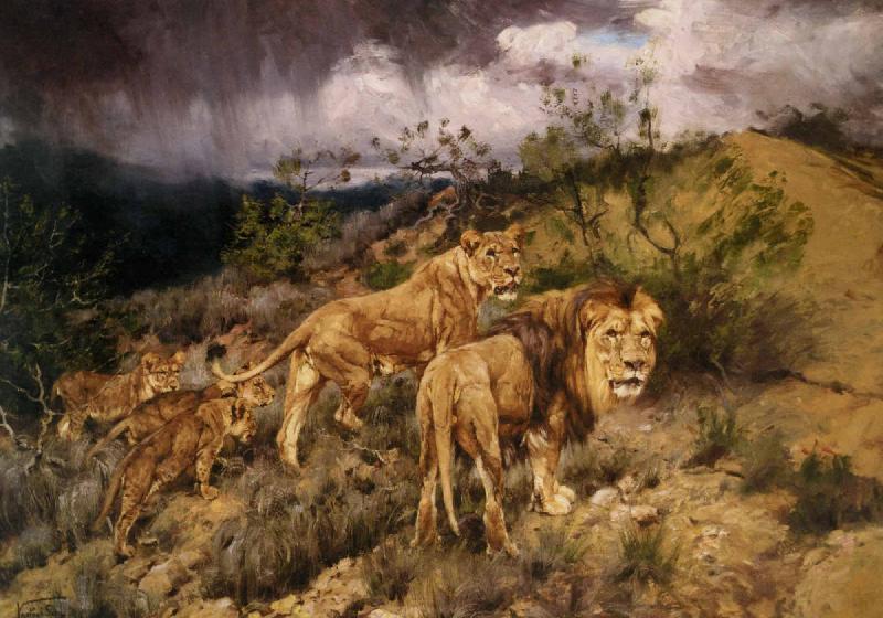 Gyorgy Vastagh A Family of Lions